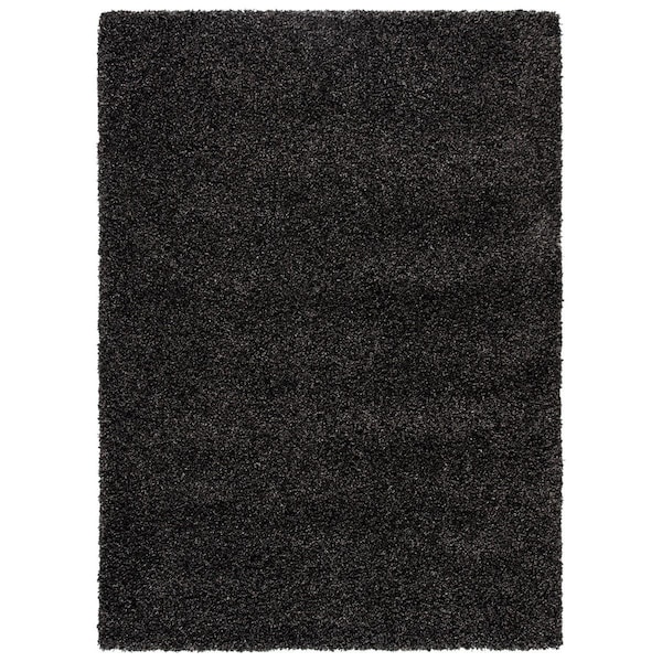 Safavieh 2 ft.-7 in. x 5 ft. Evolution Shag 500 Power Loomed Rectangle Rug, Charcoal EVO520H-3 - main